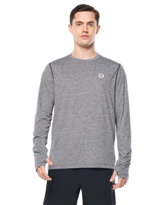 Sergio Tacchini мужская футболка Affondo с длинным рукавом и круглым вырезом прямого кроя