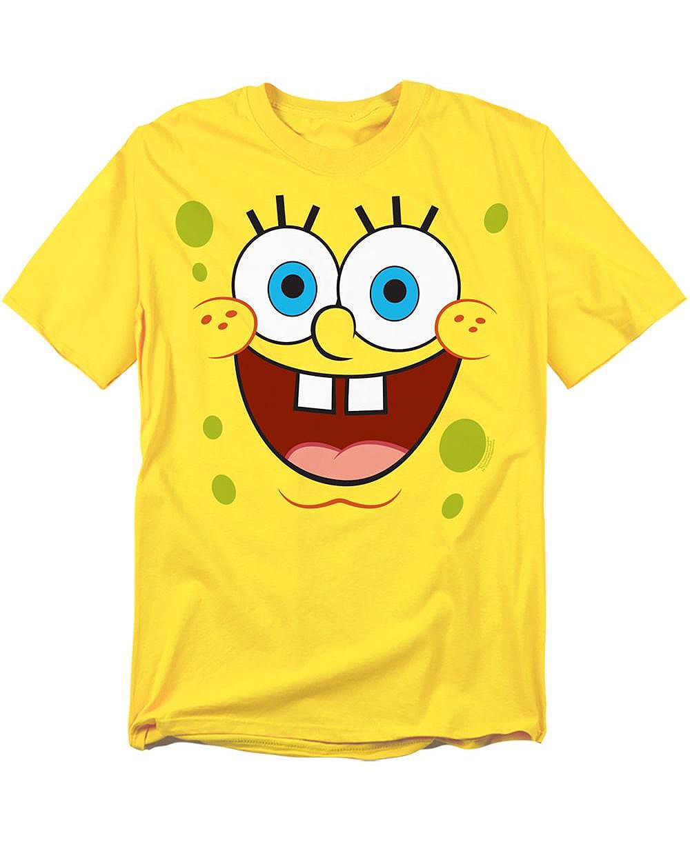 SpongeBob SquarePants Men's Goofy Smile Graphic Classic-Fit T-Shirt