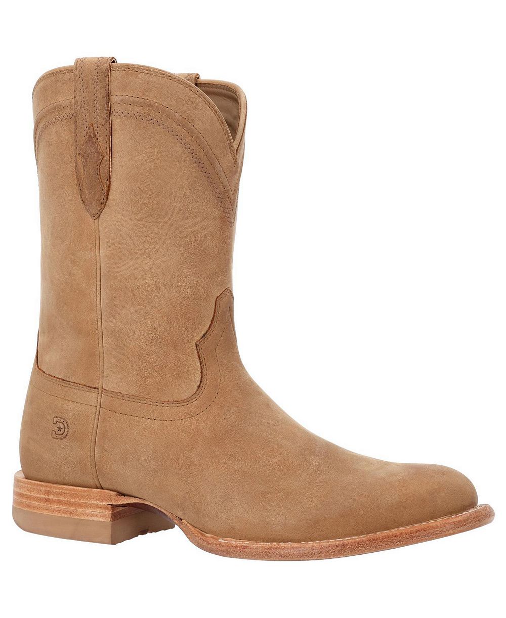 Durango Men's Santa Fe Full-Grain Leather Mid Calf Round Toe Roper Boots