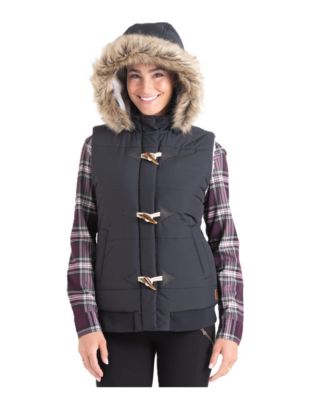 Legendary Whitetails Women's Quilted Toggle Hooded Puffer Vest