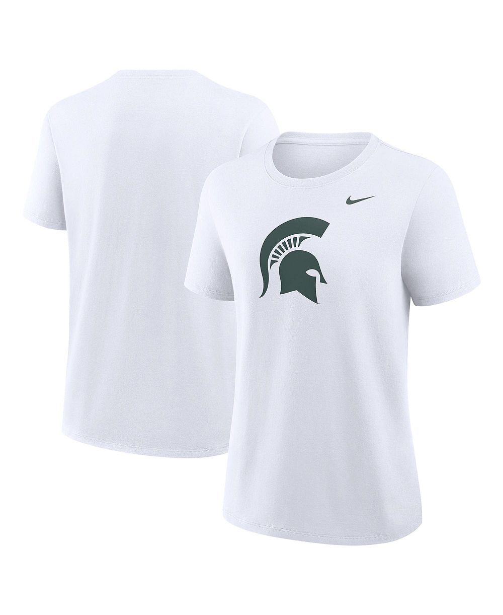 Nike Women's White Michigan State Spartans Primary Logo T-Shirt