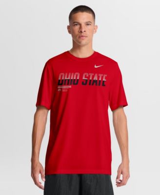 Мужская футболка Nike Scarlet Ohio State Buckeyes Sideline Legend Dri-FIT