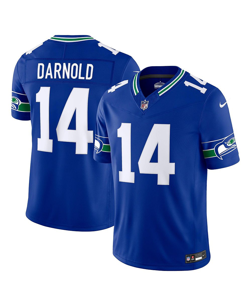 Nike Men's Sam Darnold Royal Seattle Seahawks Alternate Vapor F.U.S.E. Stitched Limited Jersey