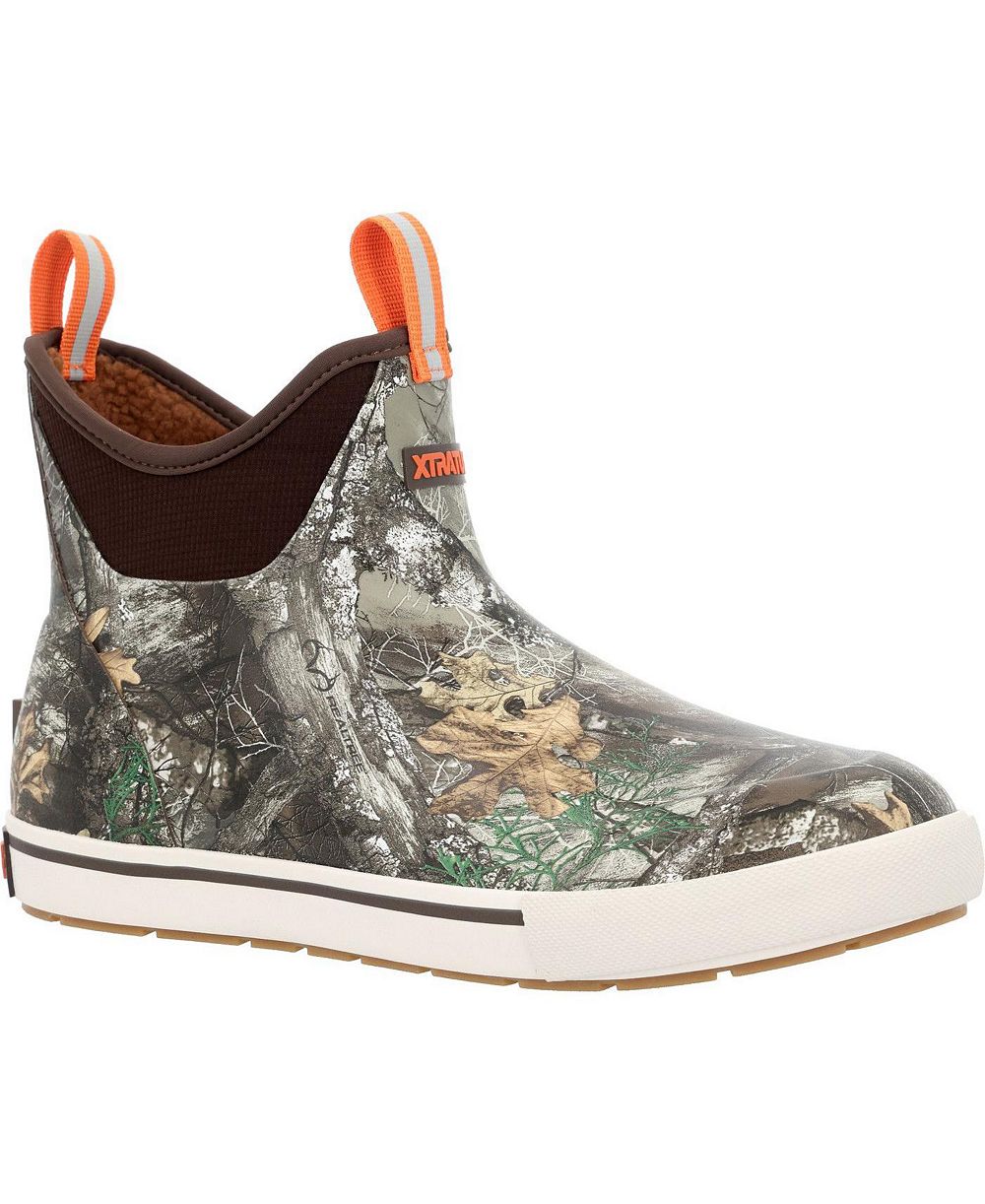 XTRATUF Men's Outdoors Faux Shearling Lining Ankle Deck Boots