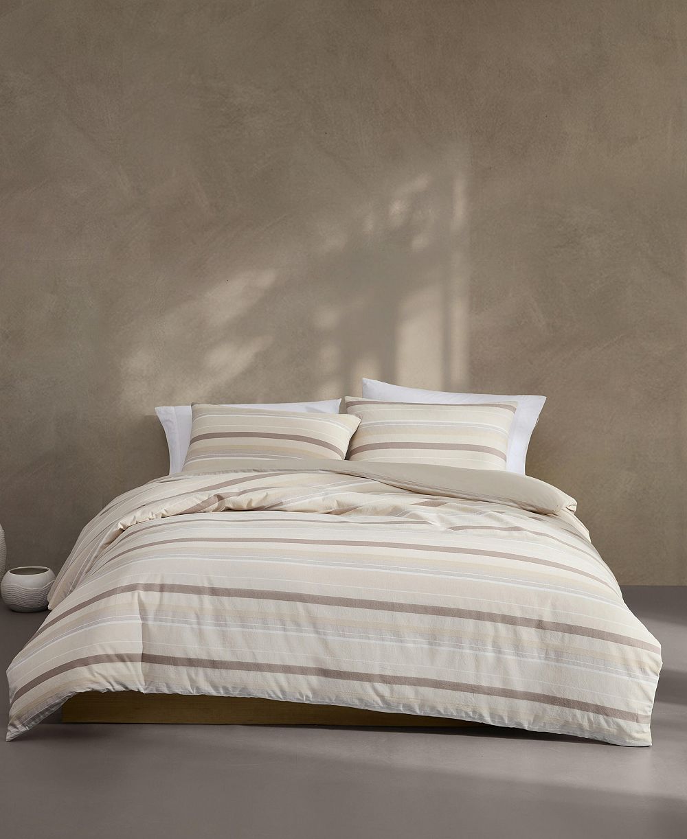 Calvin Klein комплект пододеяльников Summer Stripe из хлопка, 3 предмета, размер Queen