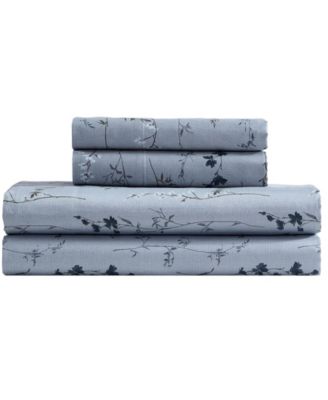 Calvin Klein Wildflower 300-Thread Count Cotton Sateen 4-Piece Sheet Set, King