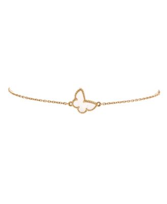 Б/у браслет Van Cleef & Arpels Sweet Alhambra с бабочкой из желтого золота 18 карат