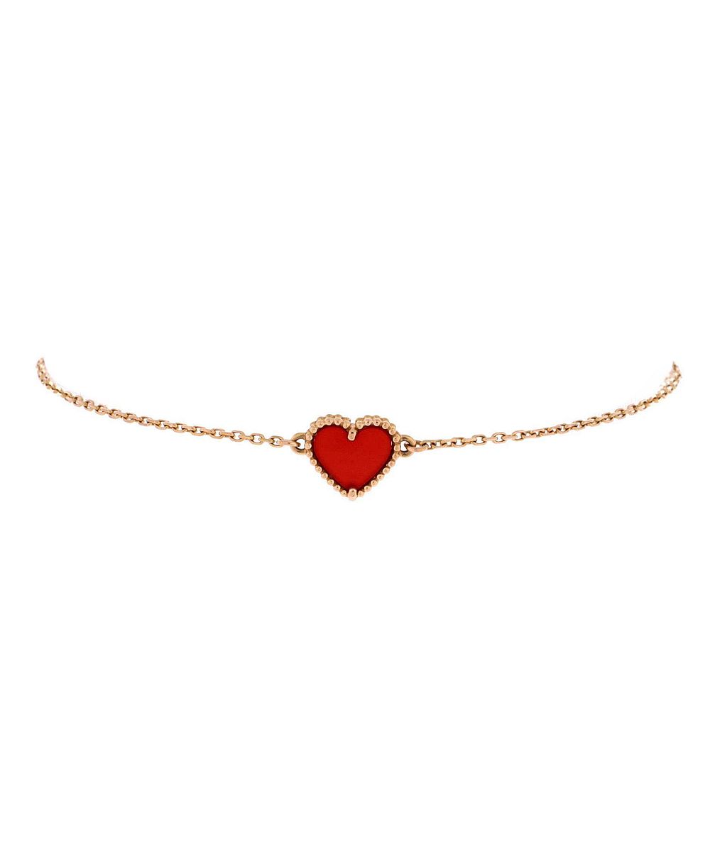 Pre-Owned Van Cleef and Arpels Pre-Owned Van Cleef and Arpels Sweet Alhambra Heart Bracelet