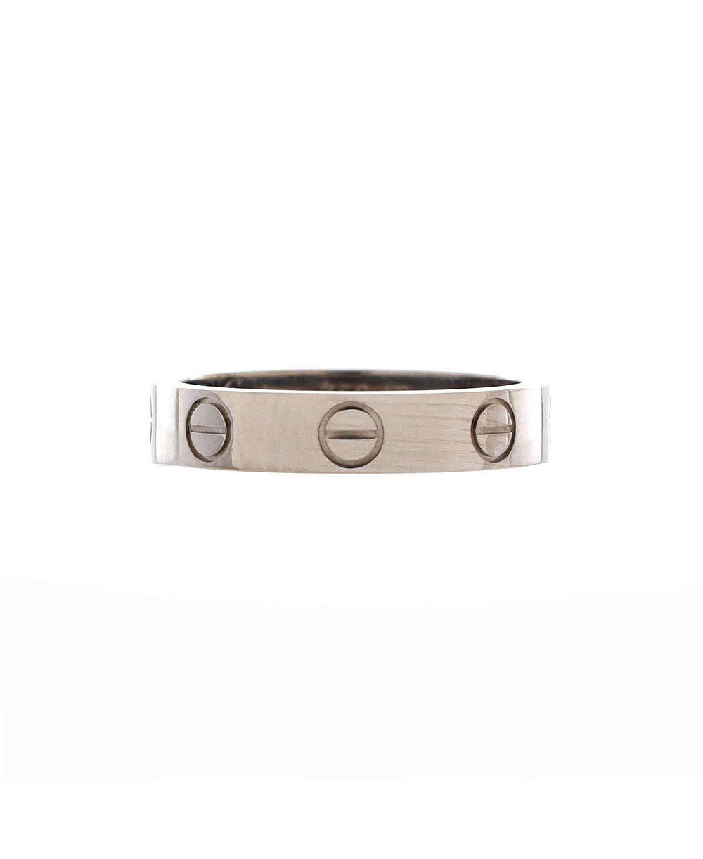 Cartier обручальное кольцо Love из белого золота 18К