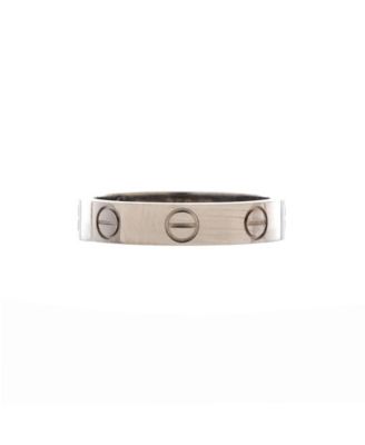 Cartier обручальное кольцо Love из белого золота 18К