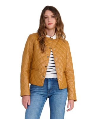 Furniq UK Women's Marlowe Quilted Leather Jacket