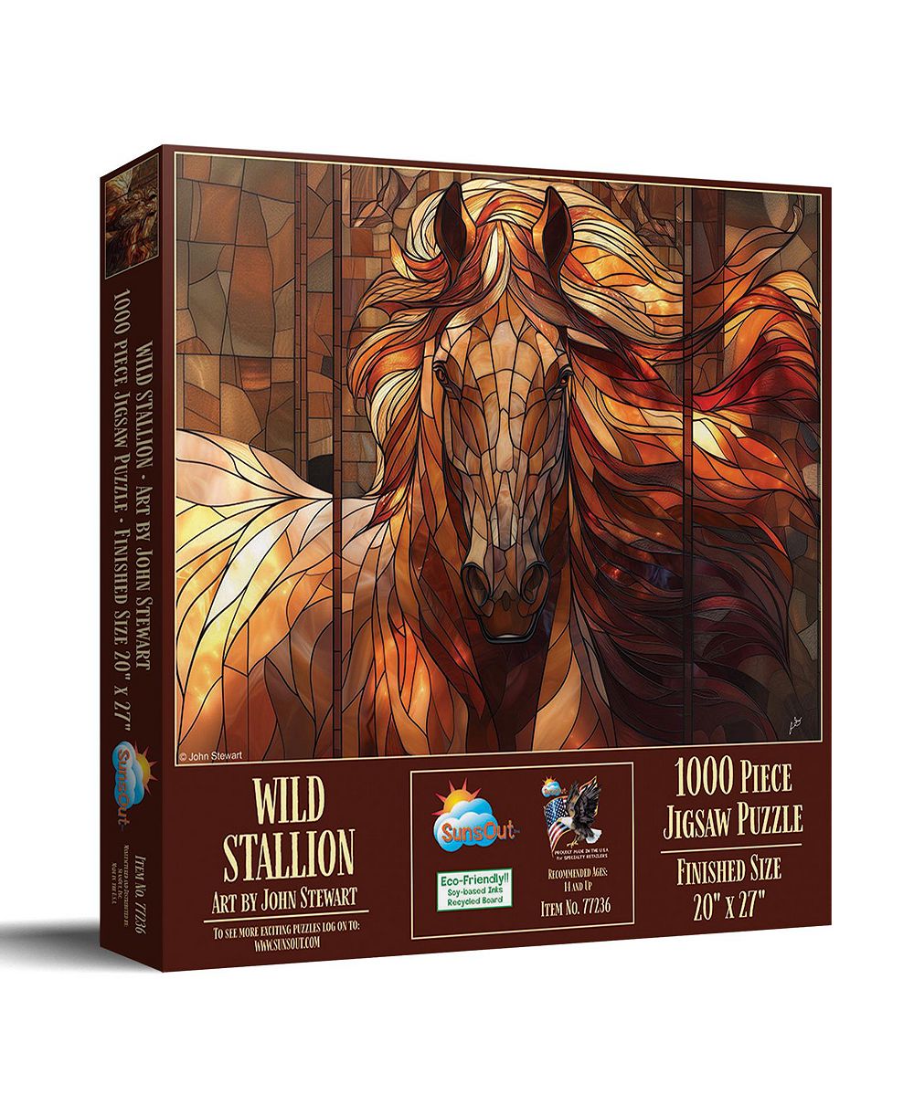 SunsOut Wild Stallion 1000-Piece Interlocking Jigsaw Puzzle, Ages 15+
