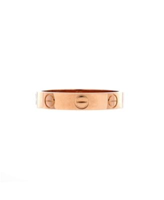 Б/у обручальное кольцо Cartier Love из розового золота 18 карат