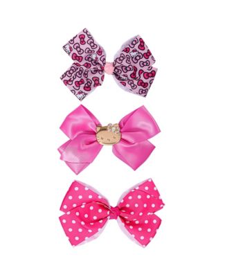 Hello Kitty набор из 3 заколок для волос с зажимом в виде аллигатора, официальная лицензия