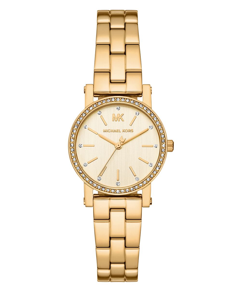 MICHAEL Michael Kors женские кварцевые часы с золотым нержавеющим стальным браслетом, 28 мм