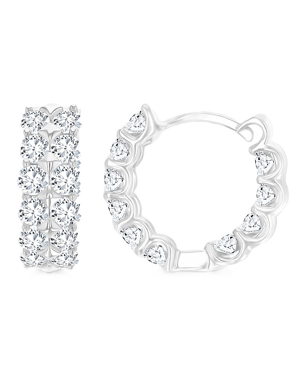 Macy's Cubic Zirconia Small Huggie Hoop Earrings