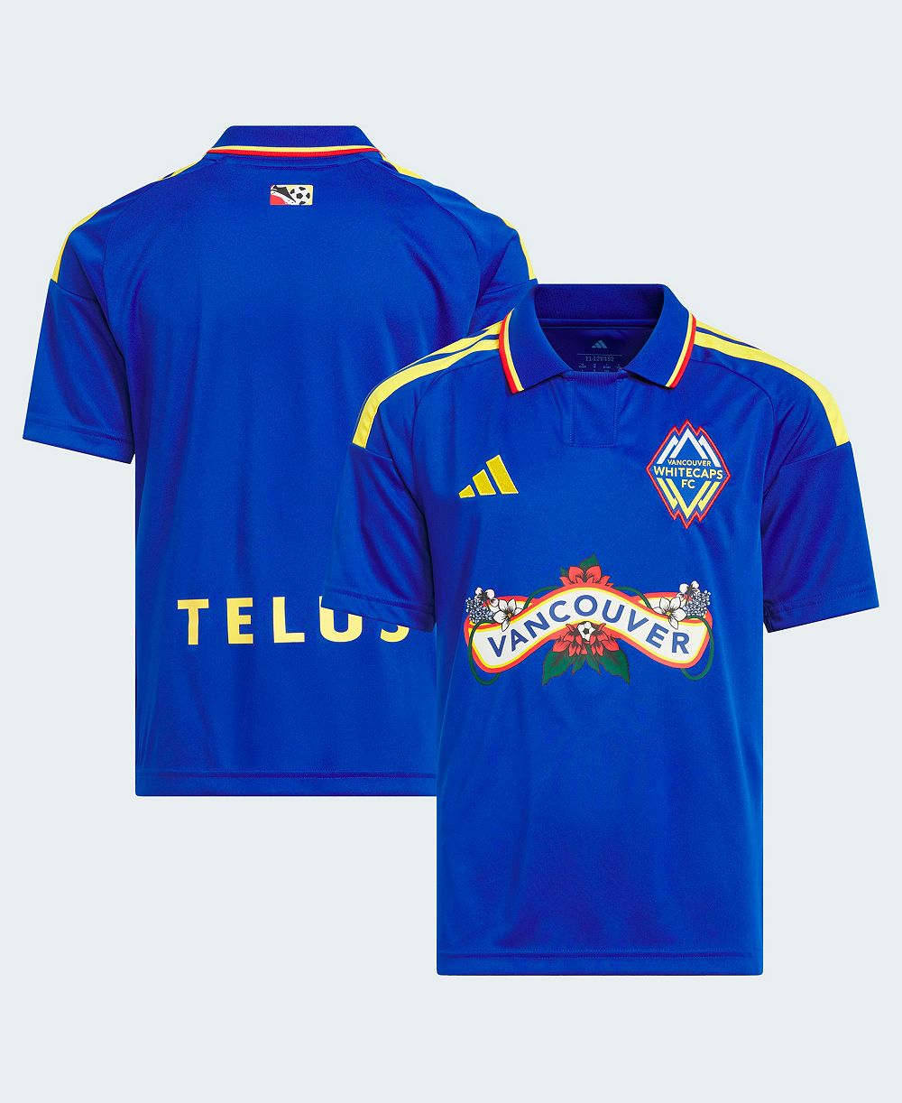 Детская реплика домашней формы adidas 2026 для мальчиков и девочек Royal Vancouver Whitecaps FC