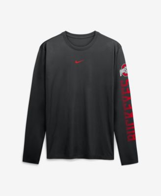 Мужская длинная футболка Nike с логотипом Ohio State Buckeyes Primetime и технологией Dri-FIT
