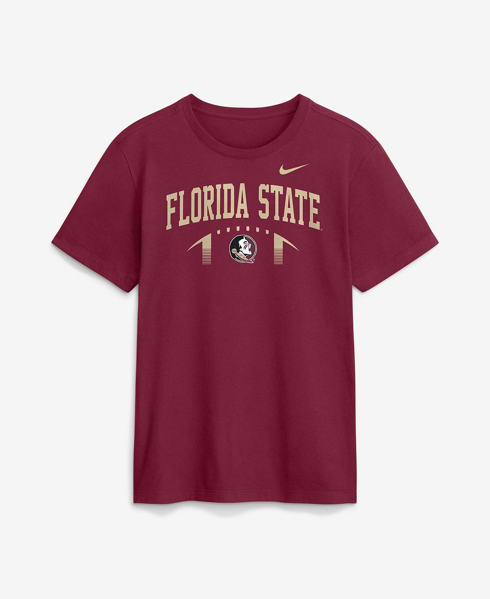 Мужская футболка с логотипом Florida State Seminoles, Nike, Garnet