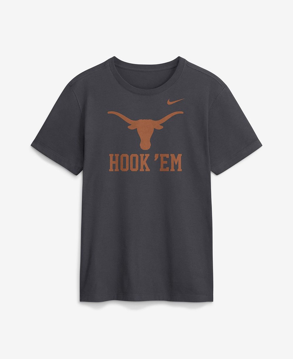 Men's Nike  Anthracite Texas Longhorns Primetime Logo Mantra T-Shirt