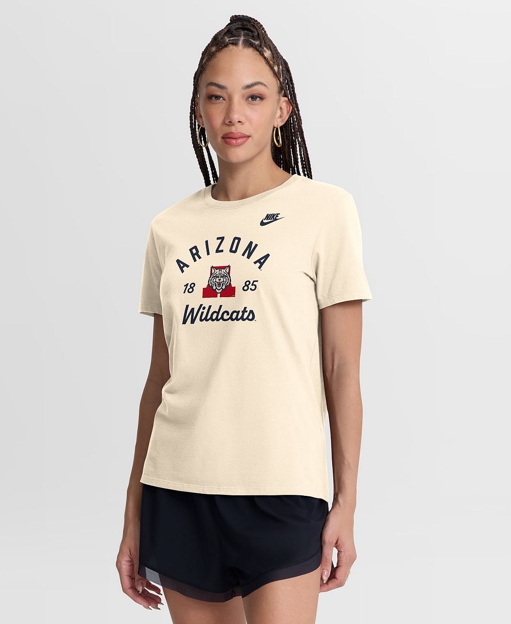 Women's Nike Natural Arizona Wildcats Legacy Team Name T-Shirt