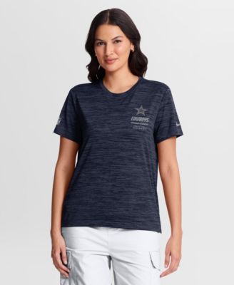 Women's Nike Navy Dallas Cowboys Sideline Velocity Dri-FIT T-Shirt