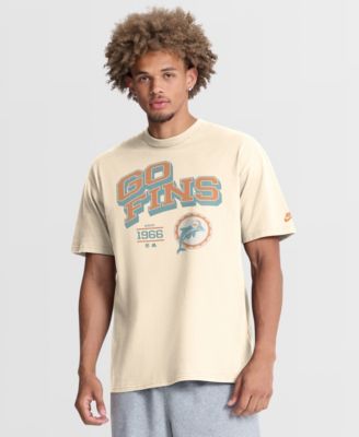 Nike мужская футболка с винтажным логотипом Miami Dolphins, технология Max90, натуральный цвет