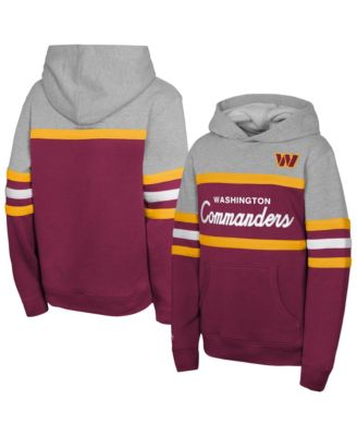 Mitchell & Ness толстовка для мальчиков и девочек Mitchell Ness бордовая Washington Commanders Throwback Head Coach