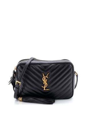 Pre-Owned Saint Laurent Small Lou Camera Bag Matelasse Chevron Leather