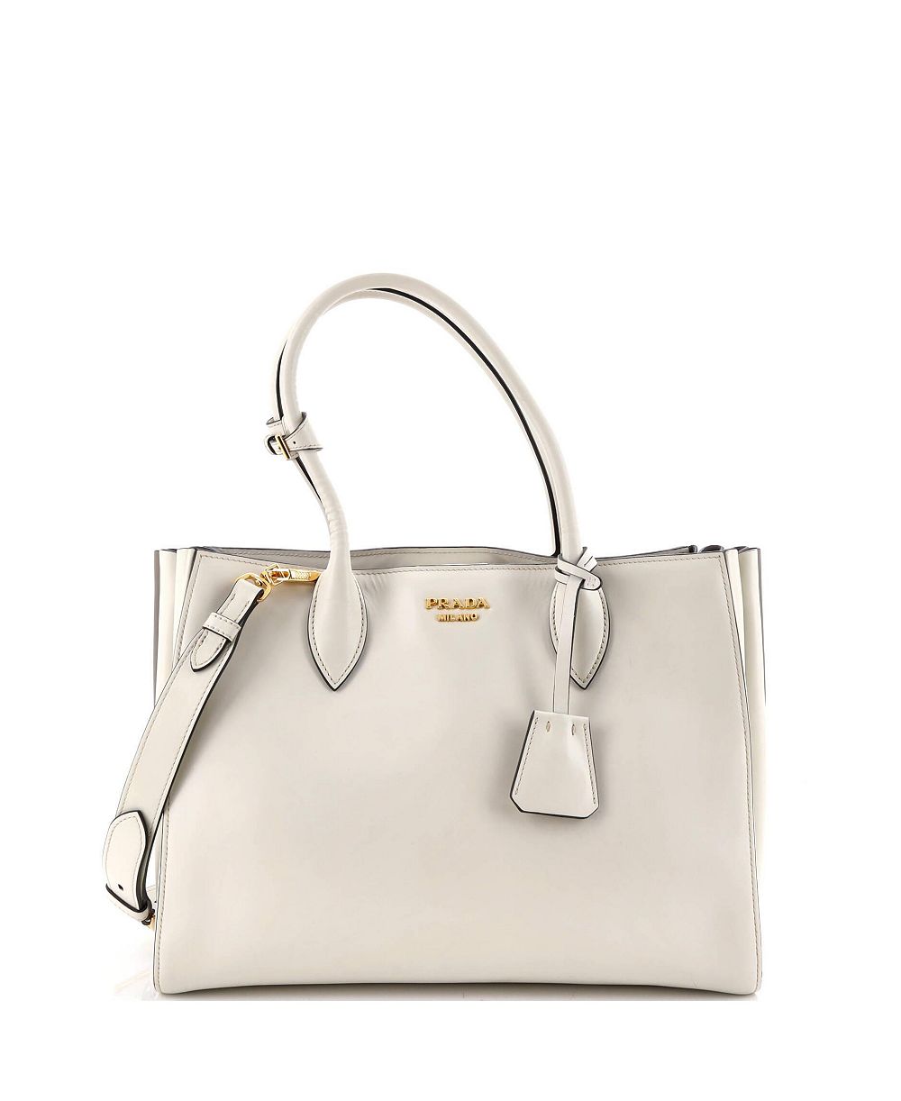 Сумка-тоут Prada Medium Soft Bibliotheque City из телячьей кожи, средняя