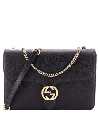 Pre-Owned Gucci Medium Interlocking плечо сумка кожа