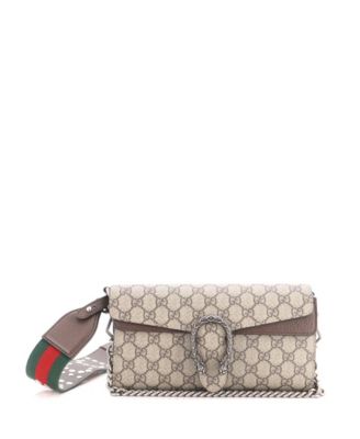 Б/у Gucci Small Dionysus East-West Flap Bag GG Coated Canvas