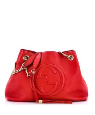 Б/у сумка через плечо Gucci Medium Soho с цепочкой из кожи