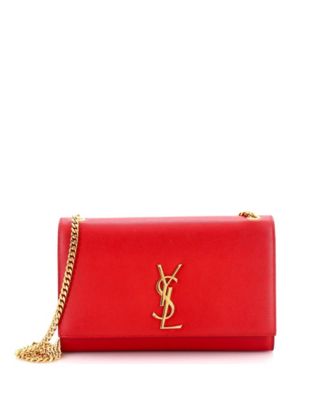 Б/у средняя сумка через плечо Saint Laurent Classic Monogram из зернистой кожи