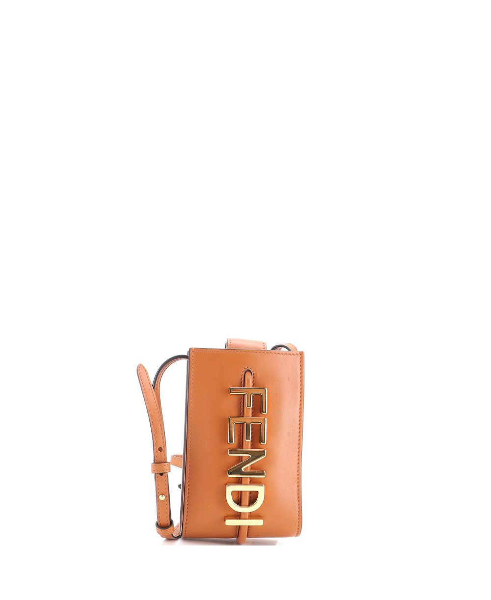 Pre-Owned Fendi маленькая кожаная сумка-кроссбоди Fendigraphy для телефона
