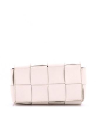 Б/у сумка-кроссбоди Bottega Veneta Cassette Maxi из кожи с плетением Intrecciato