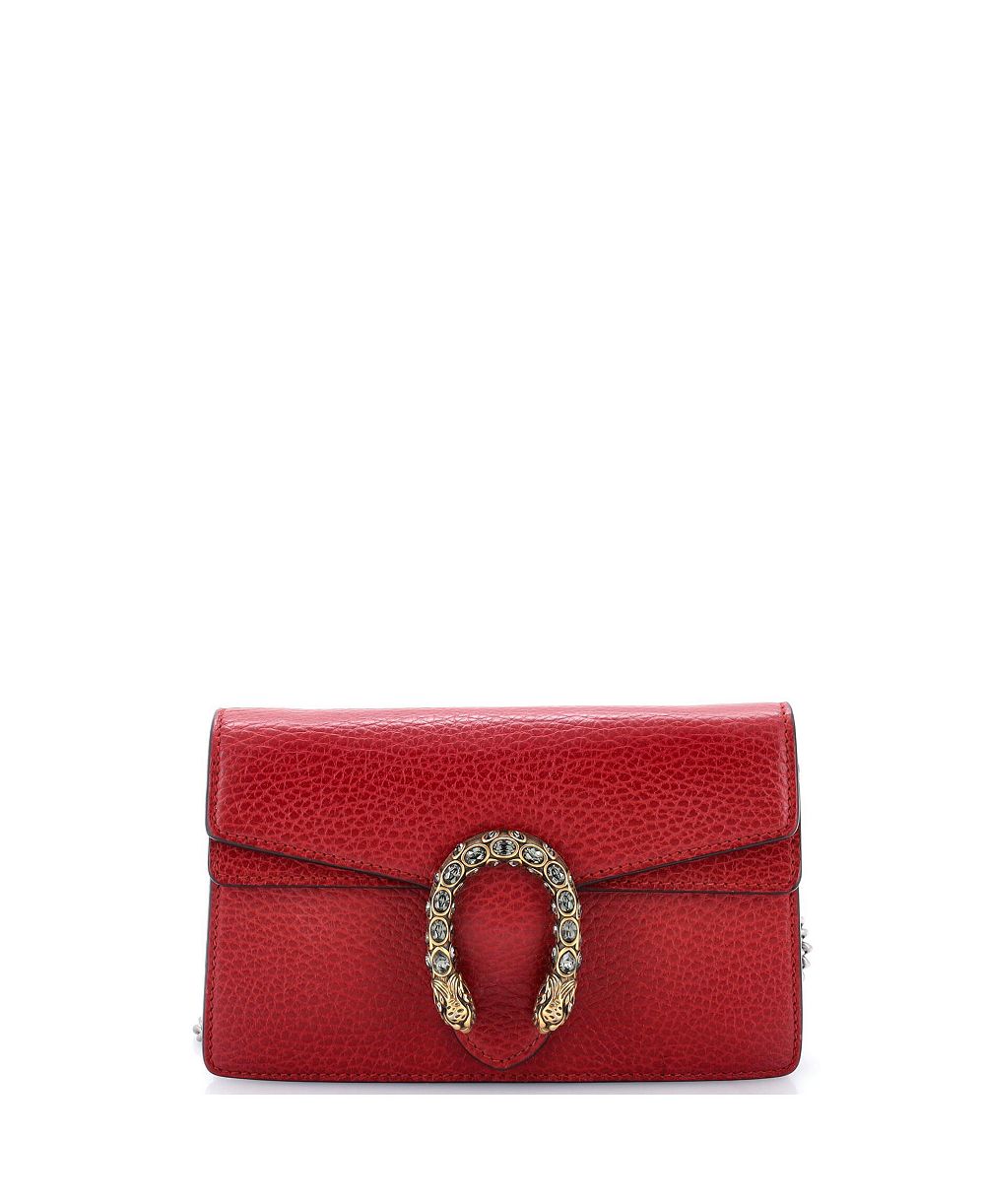 Б/у мини-сумка Gucci Super Mini Dionysus из кожи