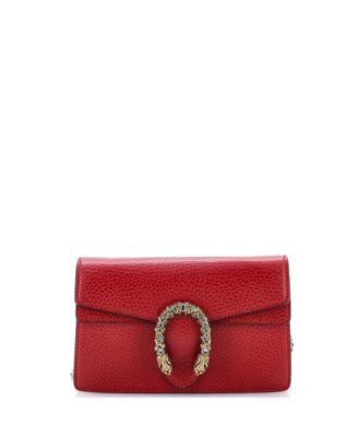 Б/у мини-сумка Gucci Super Mini Dionysus из кожи