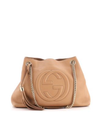 Б/у сумка через плечо Gucci Medium Soho с цепочкой из кожи