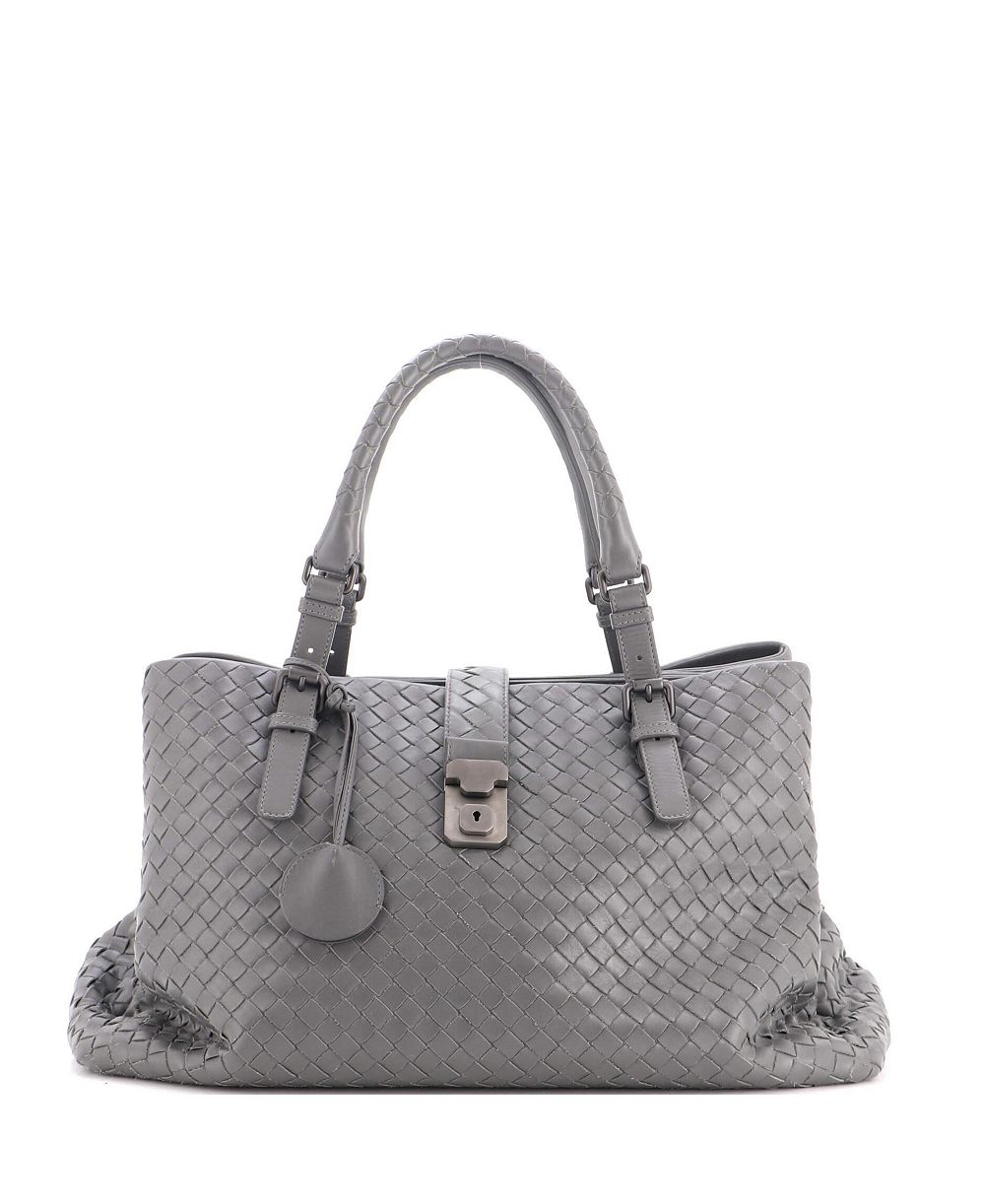 Pre-Owned Bottega Veneta Medium Roma Bag Intrecciato Nappa