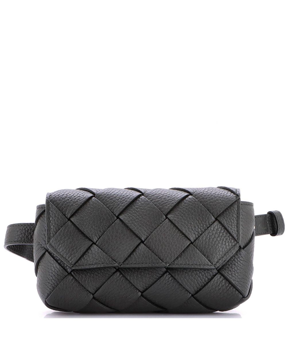 Pre-Owned Bottega Veneta Diago Belt Bag Maxi Intrecciato Leather