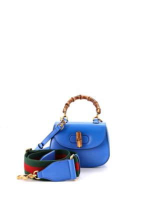 Б/у сумка с ручкой Gucci Mini Bamboo 1947 из кожи