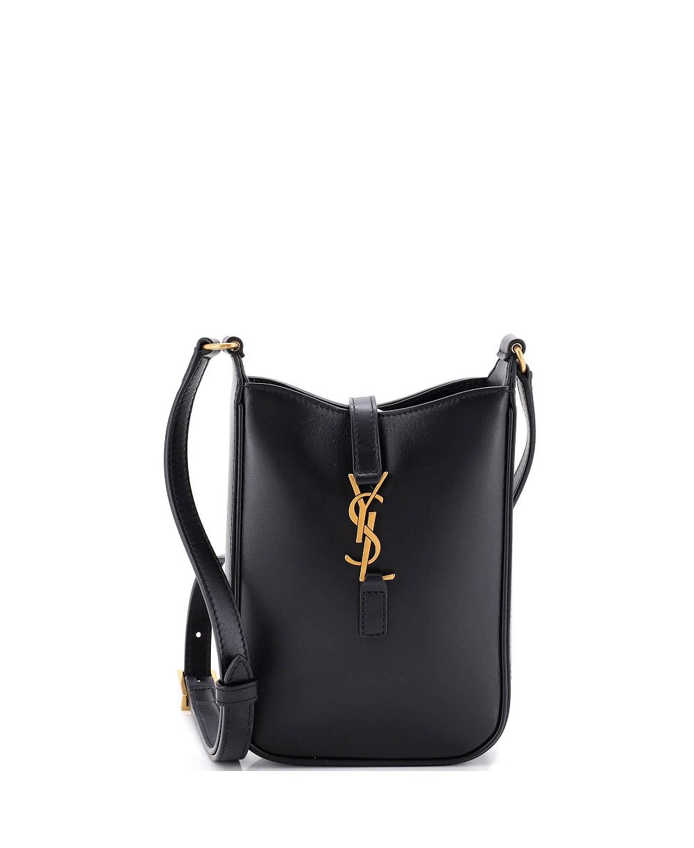 Pre-Owned Saint Laurent Mini Le 5 a 7 Vertical Shoulder Bag Leather