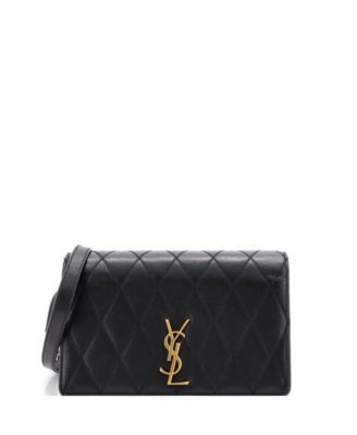 Б/у сумка через плечо Saint Laurent Small Angie из стеганой кожи с цепочкой