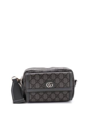 Pre-Owned Gucci мини-сумка Ophidia с передним карманом из ткани GG coated canvas