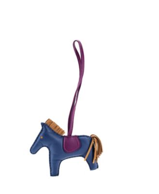 Б/у кожаный брелок Hermès GriGri в форме лошади