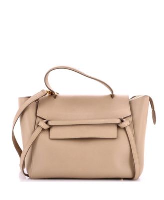 Pre-Owned Celine Textured Leather Mini Belt Bag