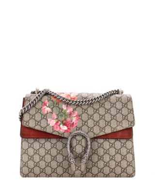 Pre-Owned Gucci сумка Medium Dionysus с принтом Blooms из ткани GG coated canvas