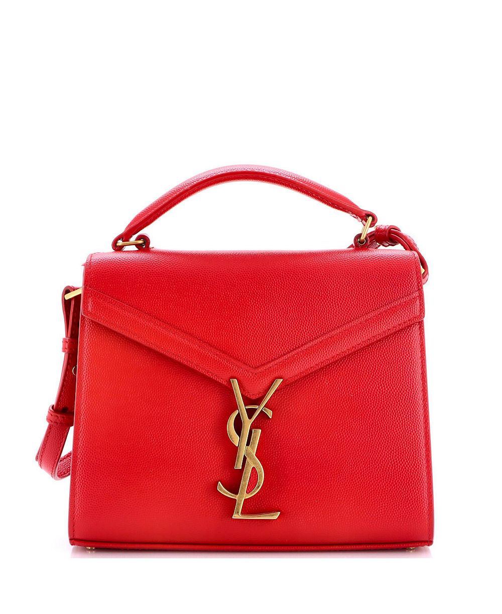 Маленькая сумка с верхней ручкой Pre-Owned Saint Laurent Mini Cassandra из кожи