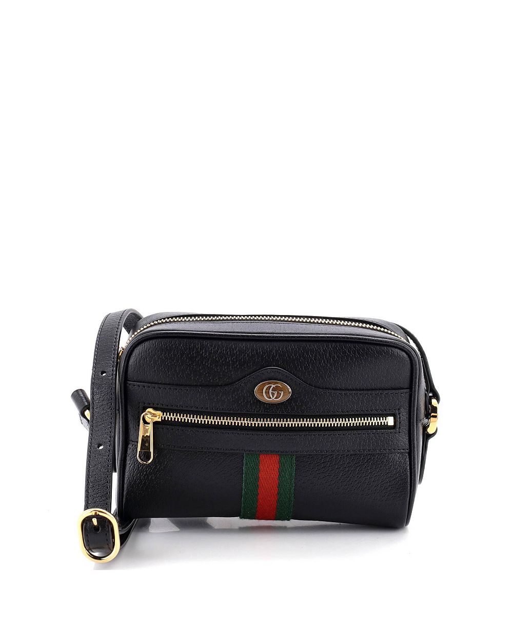 Pre-Owned Gucci Mini Ophidia Crossbody Leather Shoulder Bag